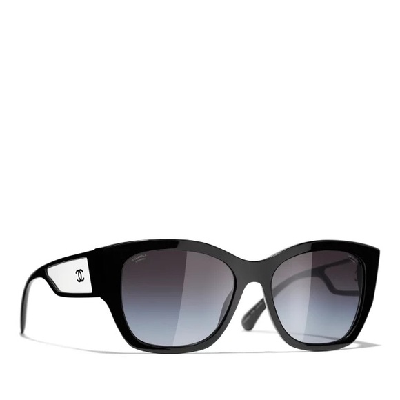 CHANEL Irregular Sunglasses CH5430 Clear Black/Grey Gradient - Picture 5 of 5